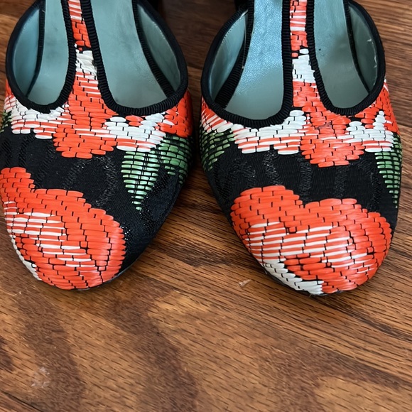 Anthropologie Paola d’Arcano T strap pumps with abstract floral pattern - Picture 7 of 7